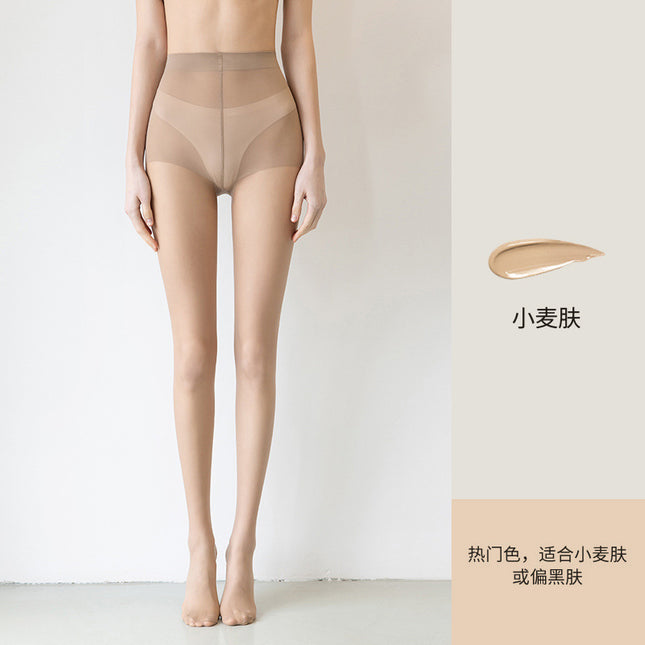 Silk Stockings Women's Summer Ultra-thin Anti-hook Silk Pantyhose Skin-color Bare Light-sensitive Leg Artifact Skin-beautifying Sunscreen Flesh-colored Silk Stockings