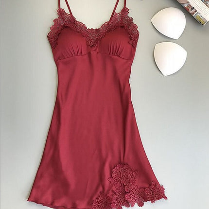 Factory Supply Hot Sale Sexy Split Pajamas Set Sexy Lace Sling New