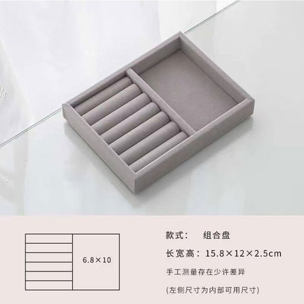 [Jewelry storage artifact] factory direct jewelry storage box jewelry storage plate earrings ring storage finishing