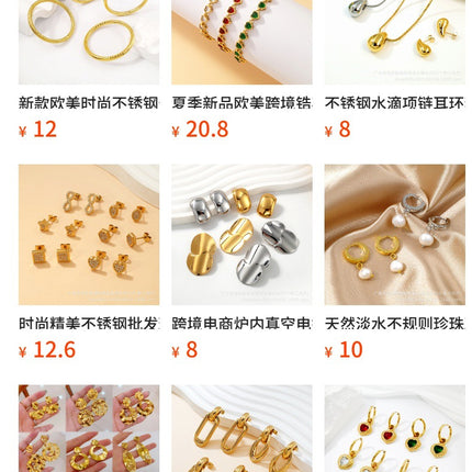 Cross-Border Round Simple Bracelet Titanium Steel Non-Fading Jewelry Light Luxury High-End Coil Bracelet Stainless Steel Jewelry