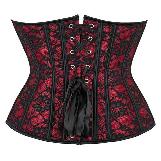 New Style Crimson Short Waist Seal Waist Clip Body-shaping Bone-shaping Garment Tunic Abdomen-tucking Women's Straight Hair Factory