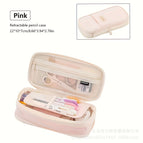 Twill retractable pencil case [pink]