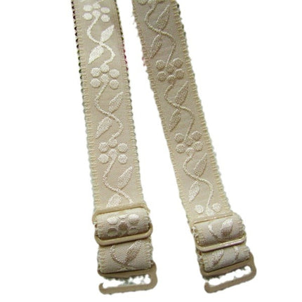 [Factory Low Price Wholesale] 1.5cm Bra Cloth Shoulder Straps Intimates Jacquard Shoulder Straps Individually Packaged