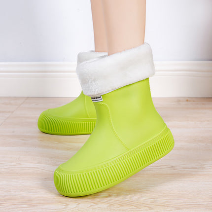 Cross-Border 2024 New Version of Rain Boots for Women, Fashionable and Versatile Rain Boots, Waterproof, Non-Slip, Comfortable and Wear-Resistant, Women's Water Shoes for Camping