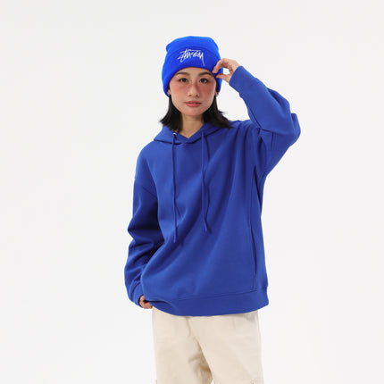 Autumn and winter heavy 380g composite cotton hooded pullover vests women's solid color tide brand loose casual couples hoodie