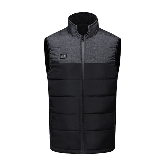 Cross-Border New Smart Dual-Control Heating USB Electric Heating Color Matching Vest Heating Vest Heating Constant Temperature Thermal Vest