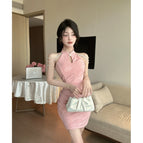 Pink with chain / S