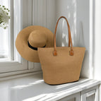 Solid color card / Hat + bag set