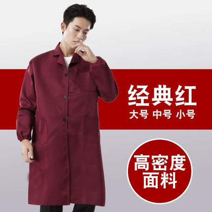 Blue coat overalls printing and handling labor protection clothing embroidery long sleeve dust-proof clothing tooling wholesale factory overalls printing
