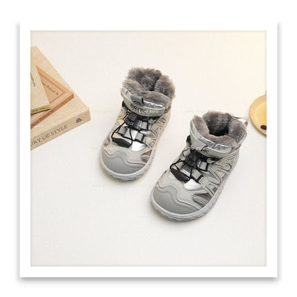 Xshx "Paris Outdoor" Professional Kidsren's Snow Boots Outdoor Waterproof and Non-Slip for Boys and Girls [Wenzhou Shoes]