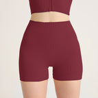 Yoga shorts-burgundy / S