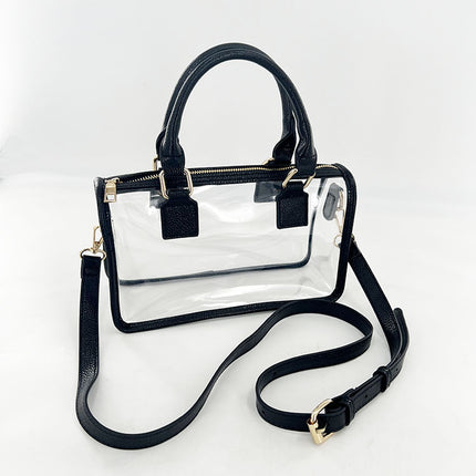 European and American Concert Jelly Transparent Bag Handbag Boston Pillow Bag Crossbody Bag Cross-Border Amazon Best-Selling Bag