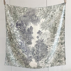 Gray green botanical garden twill / 88cm
