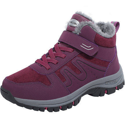 Ladies winter snow boots plush warm cotton shoes wear-resistant plus size cold-resistant sports outdoor elderly shoes factory wholesale