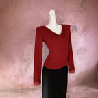 Angora red [brushed plus velvet] / S [recommended weight 37.5-42.5kg ]