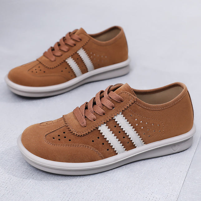 Women's German Training Shoes, New Summer Retro Lace-Up Sneakers, Casual Women's Shoes with Soft Soles, Versatile and Breathable Trendy Sneakers