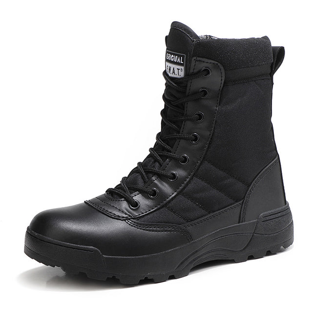 Manufacturer's Ready-Made Safety Shoes, Wear-Resistant Soft Soles, New Military Boots, Men's Anti-Smash, Anti-Puncture, Breathable, Lightweight Hiking Shoes