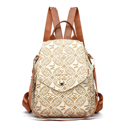 Fashion Printed Backpack Women's 2025 New Large Capacity Casual Travel Bag Simple Lightweight Women's Backpack