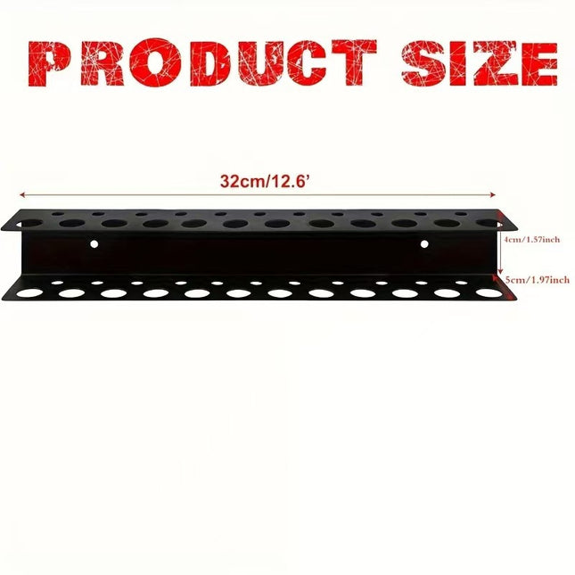 Hardware Tool Storage Rack Iron Wall-Mounted Screwdriver Pliers Rack Lightweight Design Multi-Hole Screwdriver Display Rack