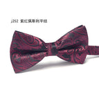 J252 purple paisley flat knot