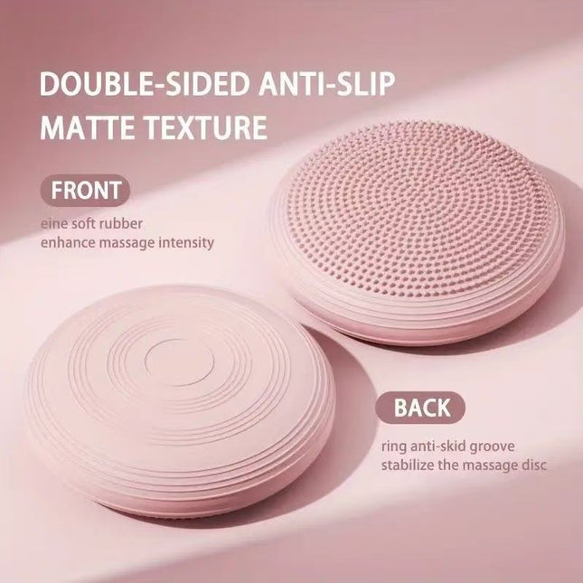 PVC Yoga Balance Mat Inflatable Massage Cushion Thickened Explosion-proof Balance Ball Sports Fitness Balance Trainer