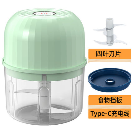 Wireless Electric Garlic Masher Household Food Grade Baby Food Auxiliary Machine Kitchen Garlic Stir Barbecue Seasoning Cooking Machine