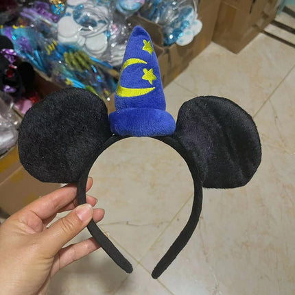 Sequin Bow Headband Paradise Princess Minnie Mickey Mickey Mouse Hair Clamp Headband Adult Children Photo Hair Accessories