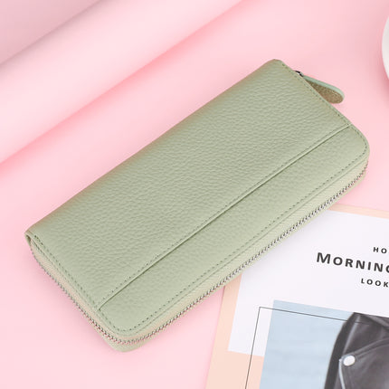 Accordion Card Holder Coin Purse Large Capacity Clutch Anti-Theft First Layer Cowhide Multi-Functional Japanese-Style Card Slot