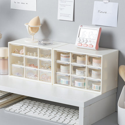 Four Six Nine Palace Storage Box Desktop Small Drawer Mini Hand Account Cute Dormitory Rack Daily Storage Box