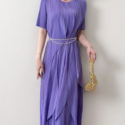 Tea Break French dress Summer Women's High-end Sense Slimming Slight Fat Skirt Shenzhen Nanyou High-end Women's Foreign Trade