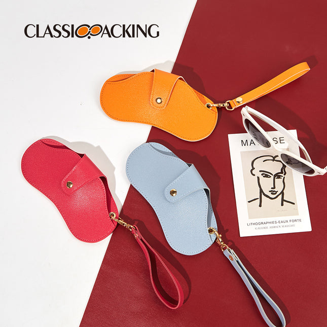 Portable Glasses Protective Bag Sunglasses Sunglasses PVC Leather Simple Protective Case Portable Glasses Storage Bag