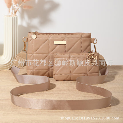 New Trendy Bags New Two-Piece Women's Bag Versatile Crossbody Bag Multi-Functional Embroidered Shoulder Bag with Small Wallet