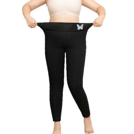 Cross-Border Export Large Size Velvet Leggings, Autumn and Winter Tight-Fitting Warm Pants, Lamb Velvet Thickeneded Stretch Cotton Pants