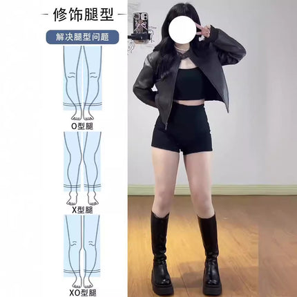 High-Waisted Anti-Exposure Slimming Butt-Lifting Plus-Size Hot Pants Safety Shorts Leggings Shorts for Women Summer Plus Size