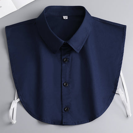 Cotton Brushed Plaid Winter Sweater Fake Collar Collar Protector Unisex Shirt Collar Fashionable Versatile Fake Collar