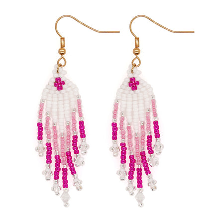 Gradient Long Tassel Earrings Women's European and American Bohemian Style Summer Holiday Girlfriend Gift Earrings Wholesale