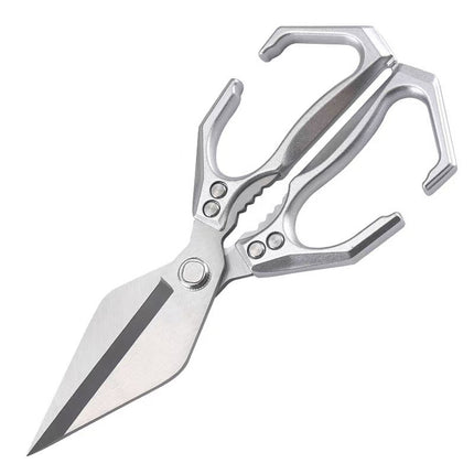 [Ready Stock Wholesale] King Kong Large-Head Scissors Thickeneded Stainless Steel Strong Chicken Bone Scissors Kitchen Multi-Functional Scissors