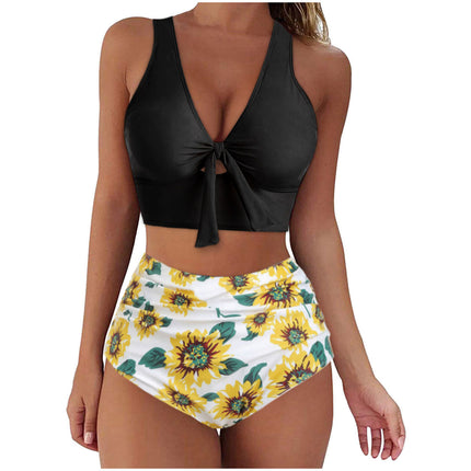 2023 bikini swimsuit women's European and American sexy bow AliExpress cross-border bikini swimsuit