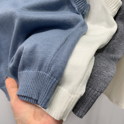 Unique and Exquisite Design Sleeveless Wool Knit Sweater for Women, New Summer 2025 Style with a Stylish Turn-Down Collar