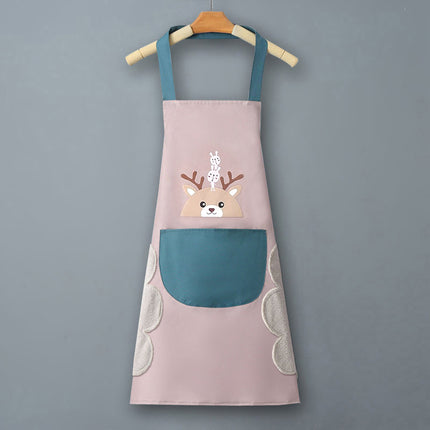 Logo advertising custom apron waterproof and oil-proof pvc kitchen cooking custom waist household a wholesale
