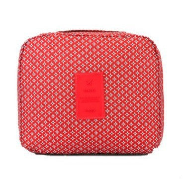 Travel storage bag new floral square wash bag large capacity makeup finishing cartoon flower storage bag
