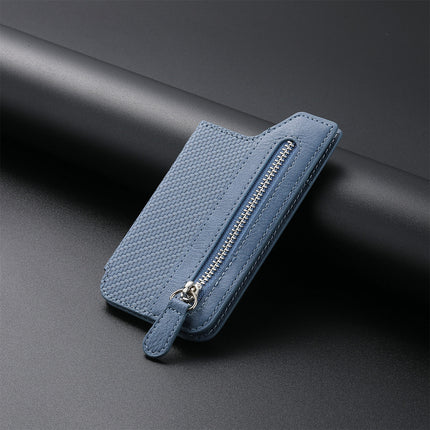 Hot selling mobile phone card bag card holder left and right flap multi-card holder zipper mobile phone bag creative personality back card bag