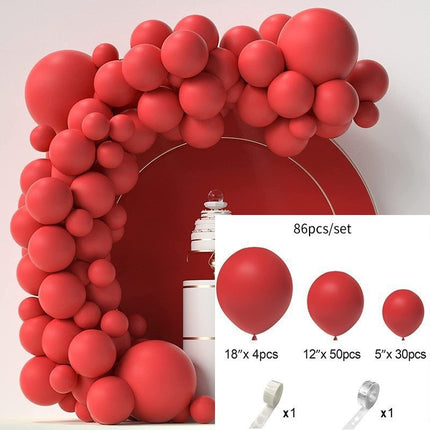 Amazon Macaron Solid Color Balloon Package Garland Wedding Birthday Party Balloon Chain Set Wedding Essential