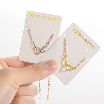 Simple Mini Love Bracelet Women's Fashionable All-match Ins Korean Style Stainless Steel Niche Design Peach Heart Bracelet