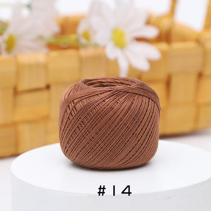 No. 10 Lace Thread Micro Hook Shuttle Weaving Handmade DIY Miniature Doll Fine Wool Crochet Ball 20g Wholesale