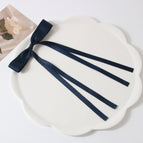 Ribbon style navy blue 7g duckbill clip