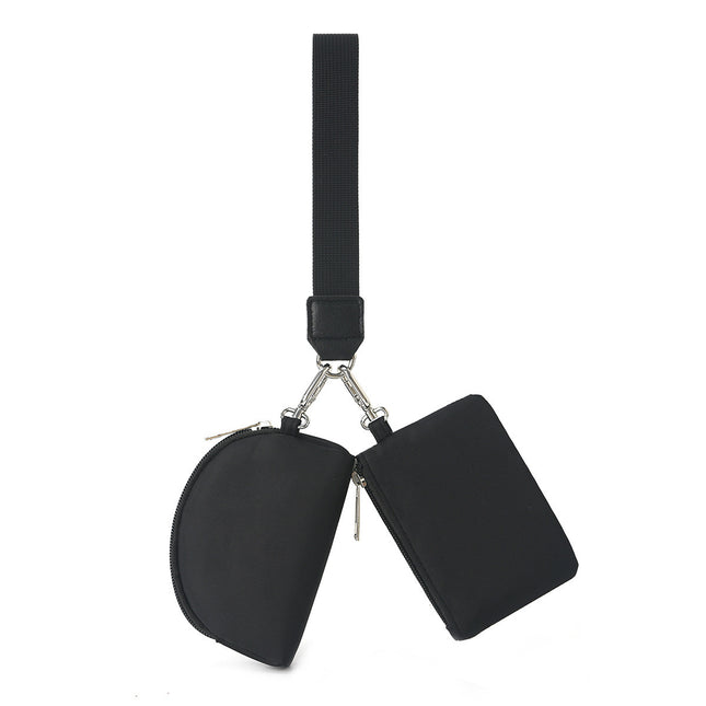 2024 New Lulu Same Style Wrist Bag Portable Lulu Card Bag Bank Card Mini Coin Cosmetics Bag