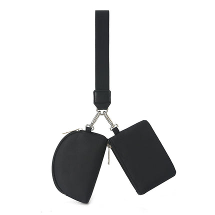 2024 New Lulu Same Style Wrist Bag Portable Lulu Card Bag Bank Card Mini Coin Cosmetics Bag