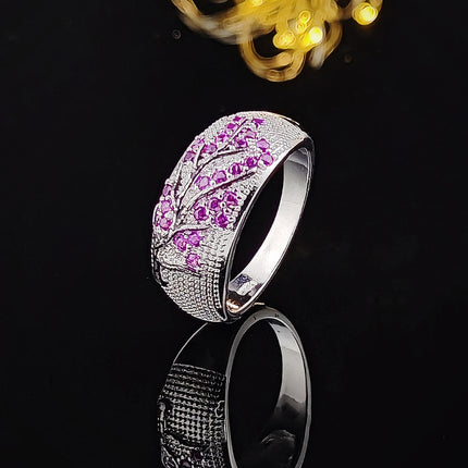 shein cross-border original personalized handmade jewelry forest retro handmade glaze design branch ring r6165
