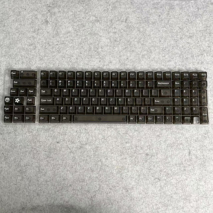 Wholesale 115-Key Four-Sided Transparent Keycaps, Customized Original Height Mda High Aesthetic Cross-Axis Translucent Keycaps